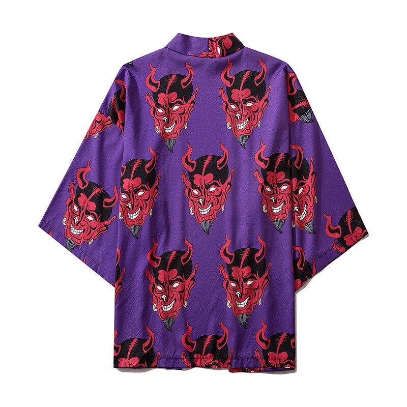 Japanese Demon 3/4 Sleeve Kimono