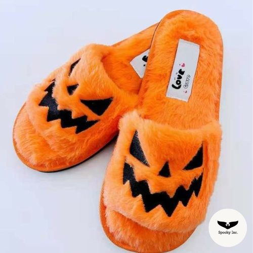 Spooky Pumpkin Slippers