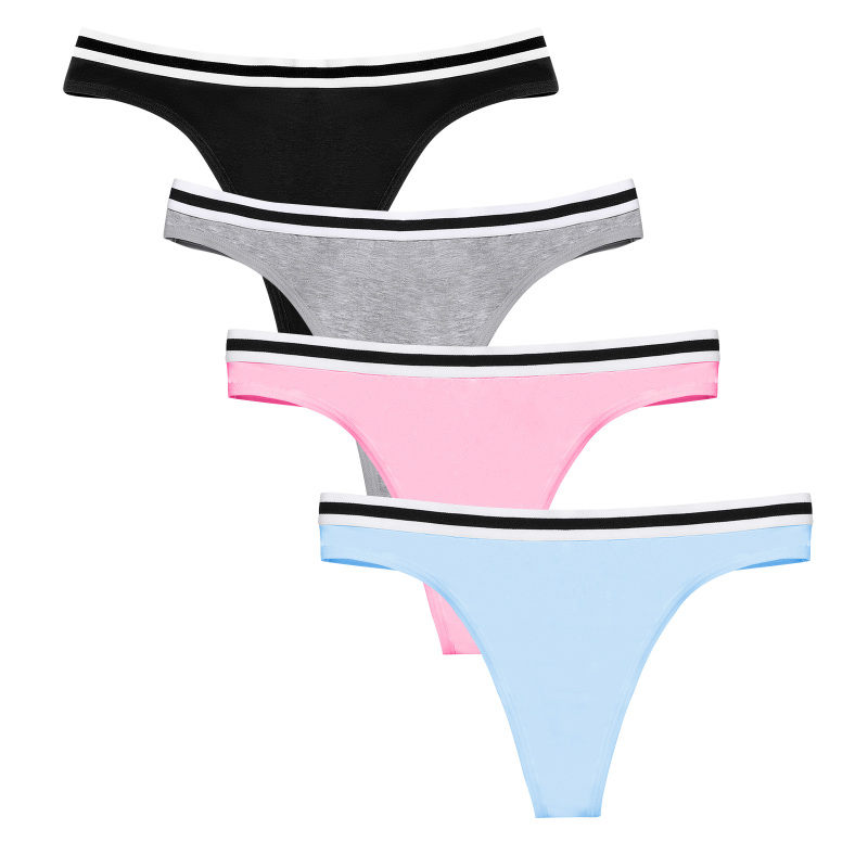 Buy quality Women's Cotton Thongs Low Rise Breathable Comfortable